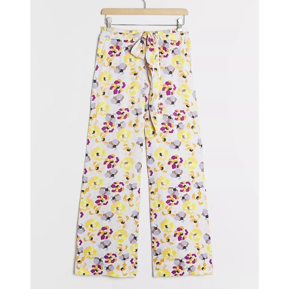 NWT Maeve Island Wide-Leg Pants anthropologie size 4 - Picture 2 of 5